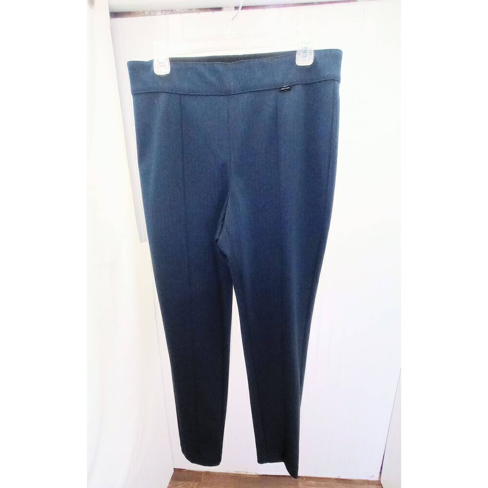 NWT Anne Klein  straight leg, legging, pants. Blue & black. High rise. Ankle.  S